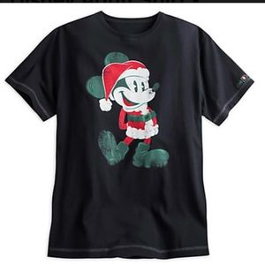 Disney Parks retro Santa Mickey Mouse t’shirt size small
